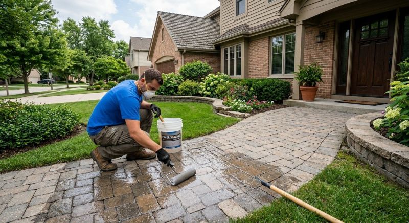 Concrete Walkway Sealing in Kansas City, KS