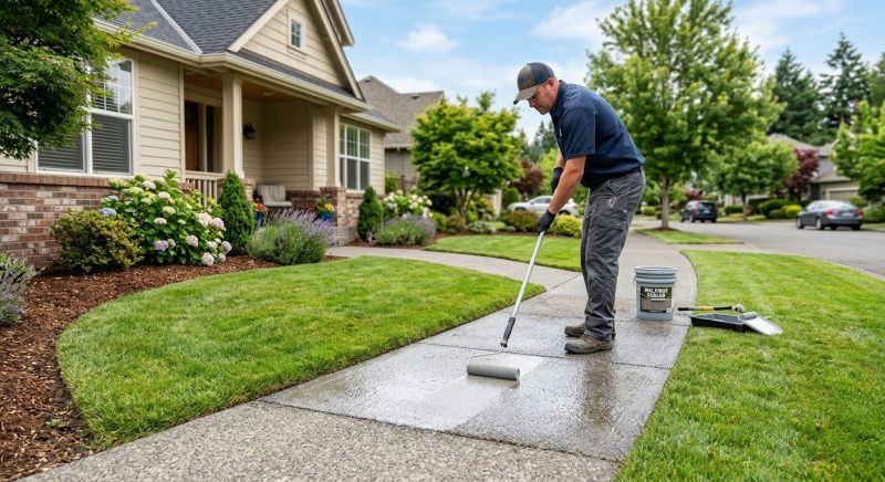Sidewalk Concrete Sealing in Alpharetta, GA